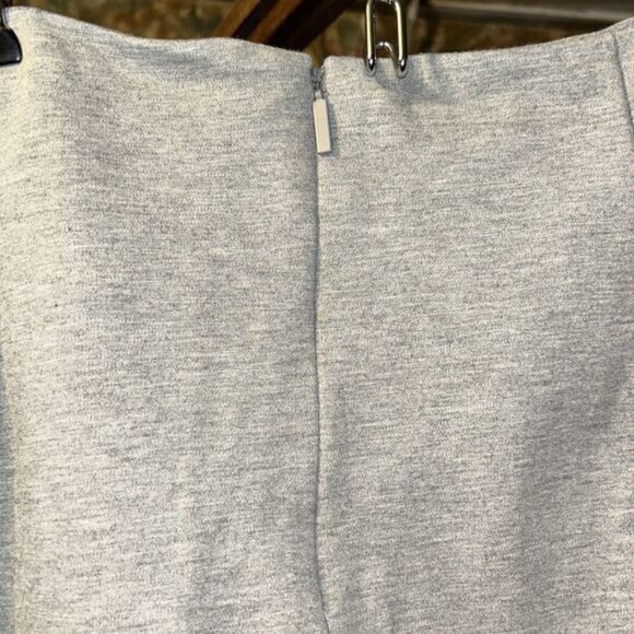 Tibi Gray Ruched Pencil Skirt With Back Zipper Womens Size 12 Polyester Blend - Picture 5 of 7